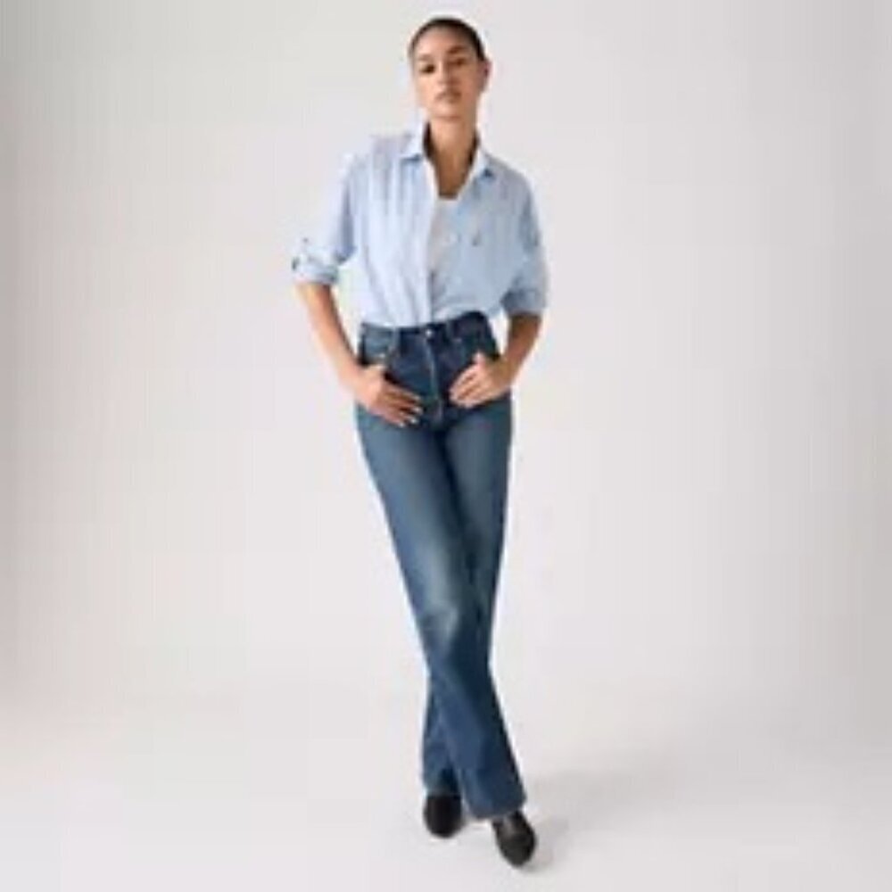 NWT Levi's Wide-Leg Ribcage Super High-Rise Jeans Women's 25 X 32